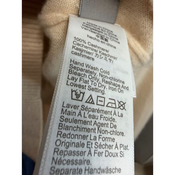 J. Crew Cashmere Sweater Lady Jacket Cardigan with Contrast Trim Sz M Cream - Picture 11 of 16